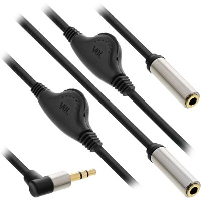 InLine 99253A Audiokabel - 0,25m, 3,5mm, Schwarz InLine 99253A Audiokabel - 0,25m, 3,5mm, Schwarz