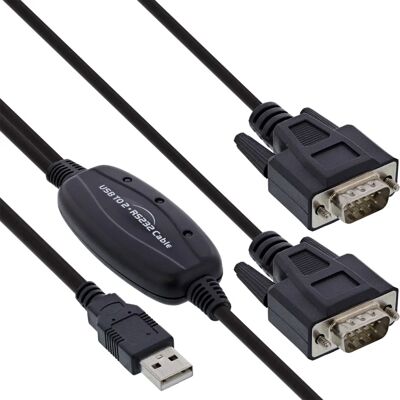 InLine USB zu 2x Seriell Adapterkabel - 1,5m InLine USB zu 2x Seriell Adapterkabel - 1,5m