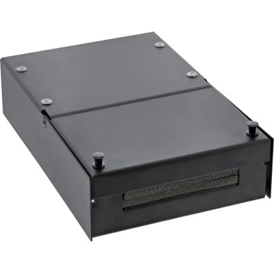 Inline Anschlussdose Aufputz für 4x Keystone RJ45 - Schwarz Inline Anschlussdose Aufputz für 4x Keystone RJ45 - Schwarz