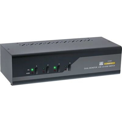 InLine 62654I Interruttore KVM - Doppio Monitor - 4K HDMI - USB 3.0 - Audio InLine 62654I Interruttore KVM - Doppio Monitor - 4K HDMI - USB 3.0 - Audio