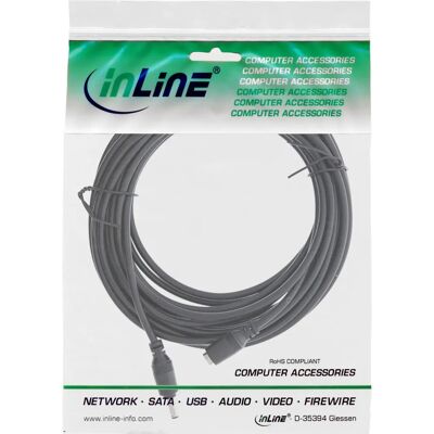 Câble d’alimentation pour caméra de sécurité InLine 40157X - 3m - Noir - Publicité Câble d’alimentation pour caméra de sécurité InLine 40157X - 3m - Noir - Publicité