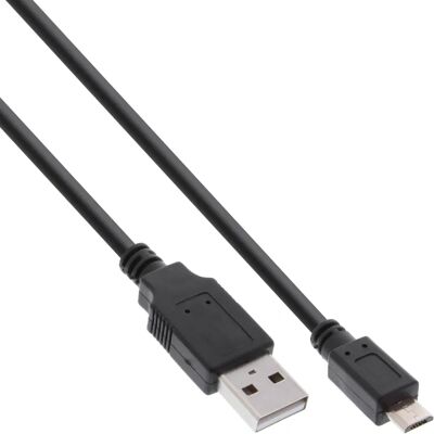 InLine 31718Q USB-kabel - Micro-USB B - 1,8m - Svart InLine 31718Q USB-kabel - Micro-USB B - 1,8m - Svart