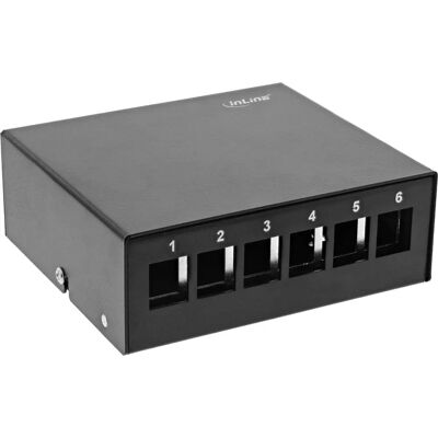 InLine 76266S Keystone-modul - 6 portar - Svart - Patch Panel InLine 76266S Keystone-modul - 6 portar - Svart - Patch Panel