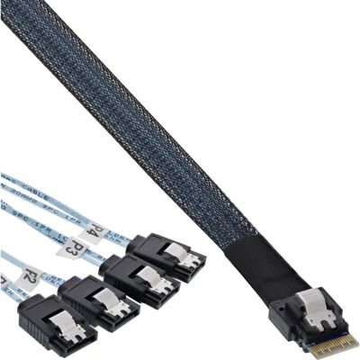 Inline 27646A SAS-Kabel - 12 Gbit/s - 0,5 m - Schwarz Inline 27646A SAS-Kabel - 12 Gbit/s - 0,5 m - Schwarz