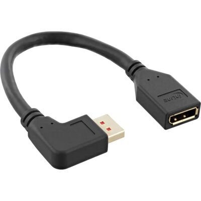 InLine 17159L DisplayPort Kabel - 8K, Gold, 0,15 m, Rechtwinkel InLine 17159L DisplayPort Kabel - 8K, Gold, 0,15 m, Rechtwinkel