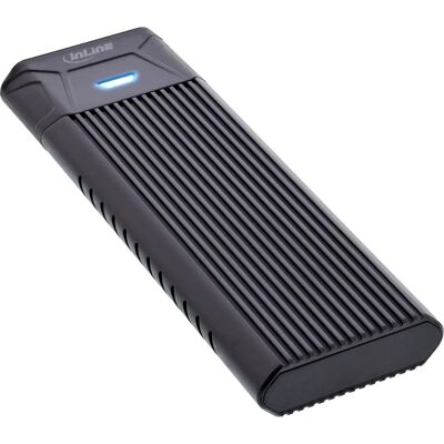 InLine 00031H Boîtier disque dur externe - Supporte SSD M.2 PCIe NVMe & SATA - 10 Gb/s - USB 3.2 - Noir InLine 00031H Boîtier disque dur externe - Supporte SSD M.2 PCIe NVMe & SATA - 10 Gb/s - USB 3.2 - Noir