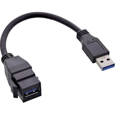 InLine 76206C USB 3.2 Gen 1 Kabel - USB A till USB A InLine 76206C USB 3.2 Gen 1 Kabel - USB A till USB A