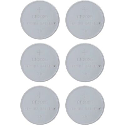 InLine CR2025 Lithium Knopfzellen - 6er Pack - Batterien für Kleingeräte InLine CR2025 Lithium Knopfzellen - 6er Pack - Batterien für Kleingeräte