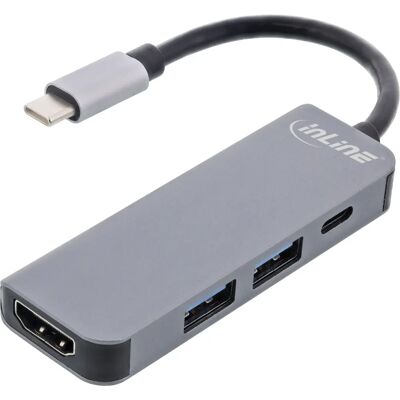 InLine 33271H USB-Hub - 4K HDMI, 87W PD, Grau InLine 33271H USB-Hub - 4K HDMI, 87W PD, Grau