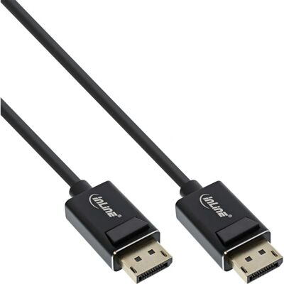 InLine 15402P DisplayPort-Kabel - 2m - Unterstützt 4K 144Hz, 8K 60Hz - Schwarz InLine 15402P DisplayPort-Kabel - 2m - Unterstützt 4K 144Hz, 8K 60Hz - Schwarz