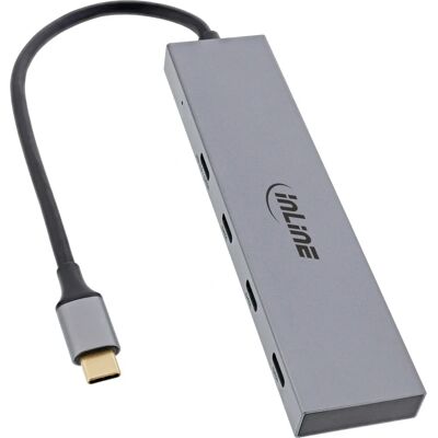 InLine 35392B USB-C Hub 4 Ports - USB 3.2 Gen 2 - Grau InLine 35392B USB-C Hub 4 Ports - USB 3.2 Gen 2 - Grau