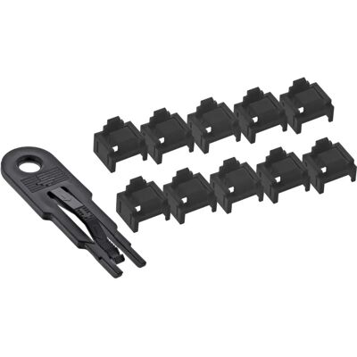 InLine 55722I Portblocker - RJ45, Set mit 10, Schwarz InLine 55722I Portblocker - RJ45, Set mit 10, Schwarz