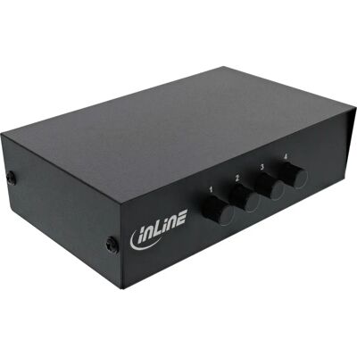 InLine 89304I Video/Audio Schakelaar - 4 Poorten - Metaal - Desktop - Composiet InLine 89304I Video/Audio Schakelaar - 4 Poorten - Metaal - Desktop - Composiet