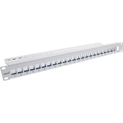 InLine 76824G Patchfeld - 24 Ports, Hellgrau InLine 76824G Patchfeld - 24 Ports, Hellgrau