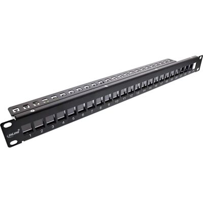 Panneau de patch Inline 76824H - 24 ports 1U Noir - Publicité Panneau de patch Inline 76824H - 24 ports 1U Noir - Publicité