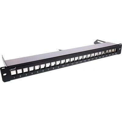 InLine Panel de parcheo 24 - Negro, 19'' rack InLine Panel de parcheo 24 - Negro, 19'' rack