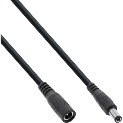 Inline 26905B Voedingskabel - 5m, 5,5x2,1mm, Zwart Inline 26905B Voedingskabel - 5m, 5,5x2,1mm, Zwart
