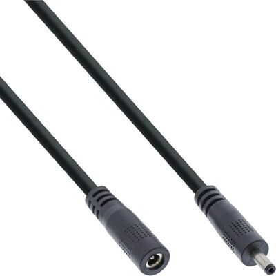 Cable de energía Inline - 0,5 m, 3,5x1,35mm, 12V, Negro Cable de energía Inline - 0,5 m, 3,5x1,35mm, 12V, Negro