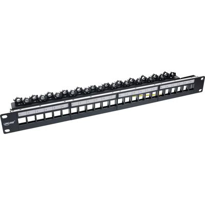 InLine 76824P Pannello Patch - 24 Keystone, Nero, 1U InLine 76824P Pannello Patch - 24 Keystone, Nero, 1U