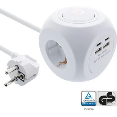 InLine Verlengsnoer - Charging Cube 7-in-1 USB-C USB-A InLine Verlengsnoer - Charging Cube 7-in-1 USB-C USB-A