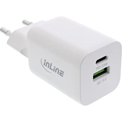 InLine 31508D Chargeur Mobile - Charge Rapide AC, 33W - Publicité InLine 31508D Chargeur Mobile - Charge Rapide AC, 33W - Publicité
