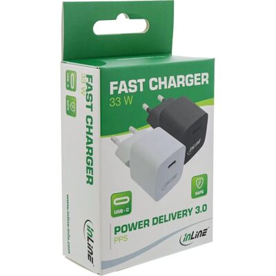 Chargeur USB-C Inline 31501C - 33W - Blanc - Chargeur mobile Chargeur USB-C Inline 31501C - 33W - Blanc - Chargeur mobile