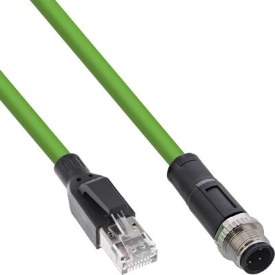 InLine M12 4-pol D-kodad sensor/aktuator-kabel - 2m InLine M12 4-pol D-kodad sensor/aktuator-kabel - 2m