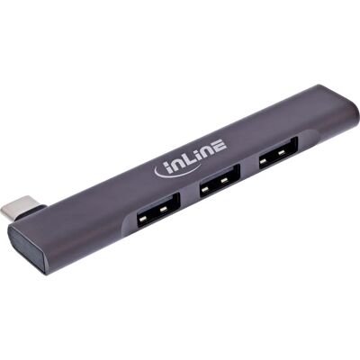 InLine 33203N USB Hub - Silber - USB 3.2 Gen 1 - 4 Ports InLine 33203N USB Hub - Silber - USB 3.2 Gen 1 - 4 Ports
