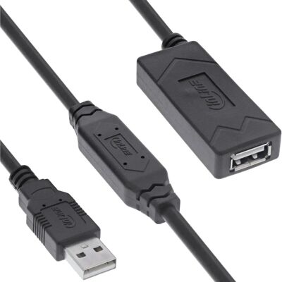 InLine 34614A USB Kabelverlängerung - USB-A, 25m, Schwarz InLine 34614A USB Kabelverlängerung - USB-A, 25m, Schwarz