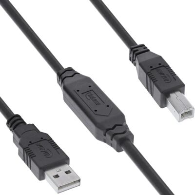 InLine USB 2.0 Aktiv-Kabel, 7,5 m, Schwarz InLine USB 2.0 Aktiv-Kabel, 7,5 m, Schwarz