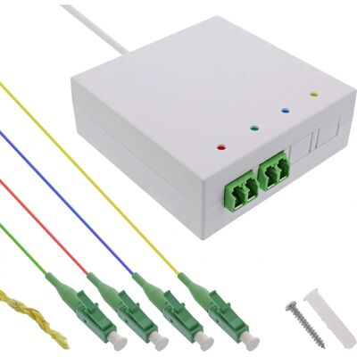 InLine 88110 Glasfaserstecker LC/APC männlich/weiblich - Glasfaserstecker InLine 88110 Glasfaserstecker LC/APC männlich/weiblich - Glasfaserstecker