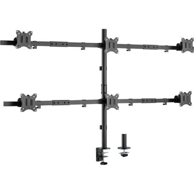 Support de moniteur InLine 23108I - VESA 75x75, 100x100mm - Max 7kg - Noir - Publicité Support de moniteur InLine 23108I - VESA 75x75, 100x100mm - Max 7kg - Noir - Publicité