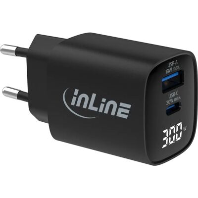 InLine 31550 USB-Netzteil - Schnellladung, USB-C, USB-A InLine 31550 USB-Netzteil - Schnellladung, USB-C, USB-A