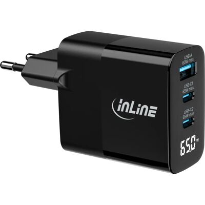 Chargeur Appareil Mobile InLine 31552 - Charge Rapide - Noir - Publicité Chargeur Appareil Mobile InLine 31552 - Charge Rapide - Noir - Publicité