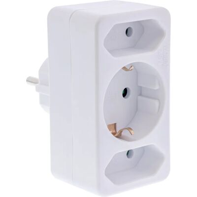 Inline 16471B Netzadapter - Typ F, 2x Typ C, 1x Typ F, Weiß - Power Plug Adapter Inline 16471B Netzadapter - Typ F, 2x Typ C, 1x Typ F, Weiß - Power Plug Adapter