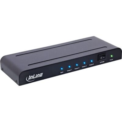 InLine HDMI Splitter/Verteiler, 4-fach, 4K2K@60Hz kompatibel, Switch Box InLine HDMI Splitter/Verteiler, 4-fach, 4K2K@60Hz kompatibel, Switch Box