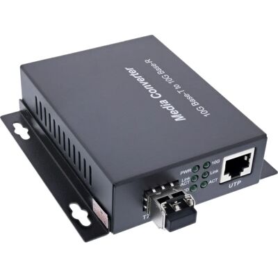 Convertidor de medios de red InLine 66659E - 10 Gb/s - Negro Convertidor de medios de red InLine 66659E - 10 Gb/s - Negro