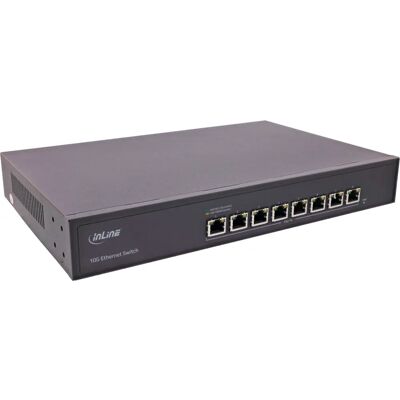 InLine 32308A Netzwerkswitch - 8 Ports, 10G Ethernet, Metall, Rackmontage InLine 32308A Netzwerkswitch - 8 Ports, 10G Ethernet, Metall, Rackmontage