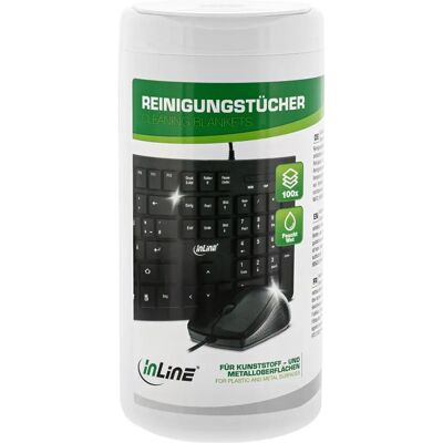 Kit de nettoyage Inline 43200 - Lingettes humides pour écrans et plastiques - Publicité Kit de nettoyage Inline 43200 - Lingettes humides pour écrans et plastiques - Publicité