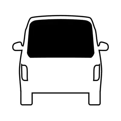 Carbest VW T5/T6 Mørkt tonet bakvindu - Bildekk Carbest VW T5/T6 Mørkt tonet bakvindu - Bildekk