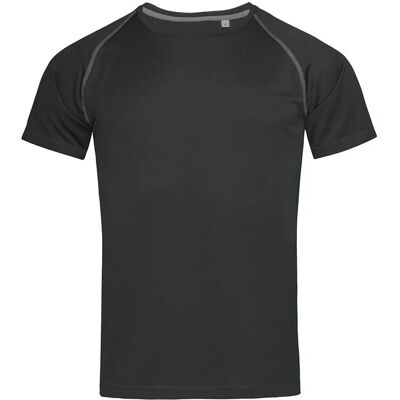 Stedman Active Heren Team Raglan T - T-shirt - Zwart Opal Stedman Active Heren Team Raglan T - T-shirt - Zwart Opal
