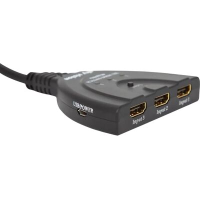 Sky Vision HDMI Umschalter - Switch - schwarz - 7,6cm Sky Vision HDMI Umschalter - Switch - schwarz - 7,6cm