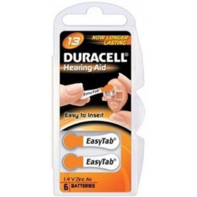 Duracell DA13 Batería para audífonos - Zinc-Air, 1.4V, Pack de 6 Duracell DA13 Batería para audífonos - Zinc-Air, 1.4V, Pack de 6