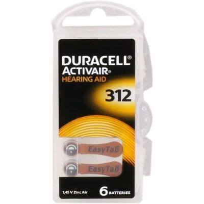 Duracell Duracell DA 312 Pilhas para Aparelhos Auditivos - 6 Pacotes Duracell Duracell DA 312 Pilhas para Aparelhos Auditivos - 6 Pacotes