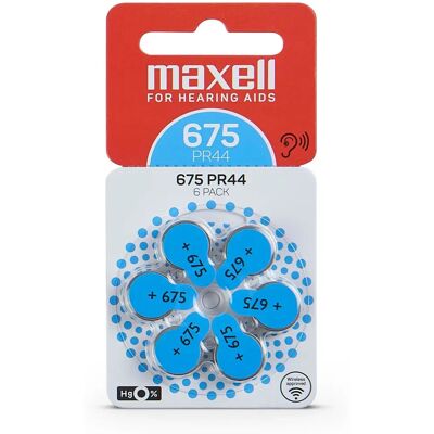 Maxell PR44 Hörselhjälpsbatteri - Engångs Zink-Luft Maxell PR44 Hörselhjälpsbatteri - Engångs Zink-Luft