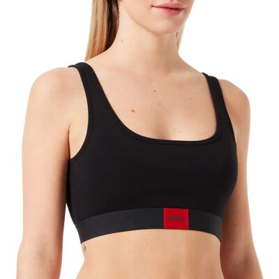 Hugo Boss Svart Bralette - Bomullsblandning - Dubbellag - Logo Hugo Boss Svart Bralette - Bomullsblandning - Dubbellag - Logo