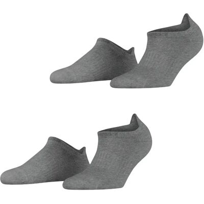 Esprit Basic 2 Pack Chaussettes Sneakers - Gris Clair Mel Esprit Basic 2 Pack Chaussettes Sneakers - Gris Clair Mel