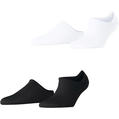 Esprit Fine Rhomb 2-Pack Chaussettes pour Sneakers - Noir/Blanc Esprit Fine Rhomb 2-Pack Chaussettes pour Sneakers - Noir/Blanc