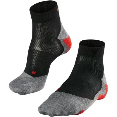 Falke - RU5 - Lightweight Short - Nero-Grigio-Rosso - Socks Falke - RU5 - Lightweight Short - Nero-Grigio-Rosso - Socks