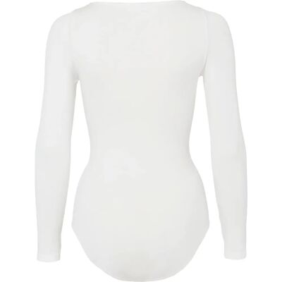 Falke Blanc Ivoire Body en Coton à Manches Longues - Bodysuit Falke Blanc Ivoire Body en Coton à Manches Longues - Bodysuit